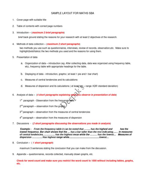 Image result for Maths SBA Examples