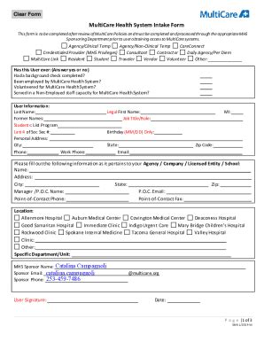 Fillable Online 20+ Patient Intake Form Templates - PDF, DOCFreeNotices ...