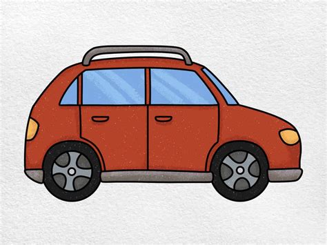 Program to Draw a Vehicle in Java 的图像结果