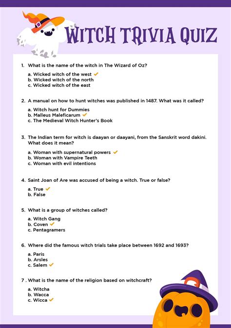 Halloween trivia and answers 15 free pdf printables – Artofit