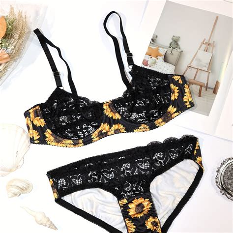 Floral Print Unlined Bra & Panties Set – CRAZE