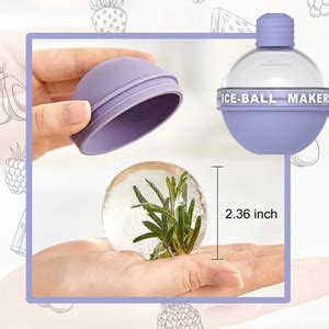Scoovi Cute Candy Colors Whisky Ice Ball Mold 2.5inch silicone Ice ball ...