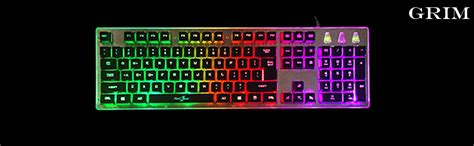 Amazon.in: Buy Redgear Grim Wired Semi-Mechanical RGB Backlit Gaming ...