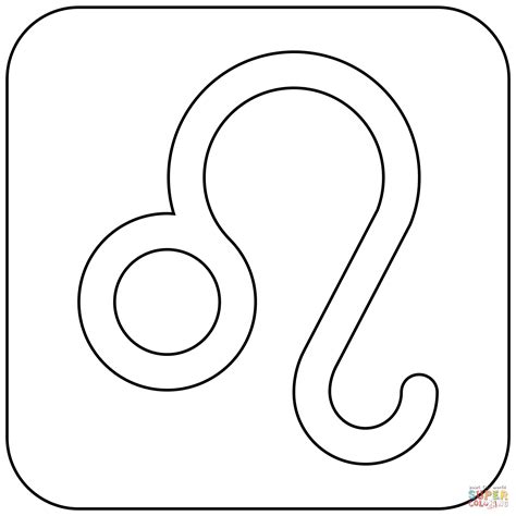 Leo Emoji coloring page | Free Printable Coloring Pages