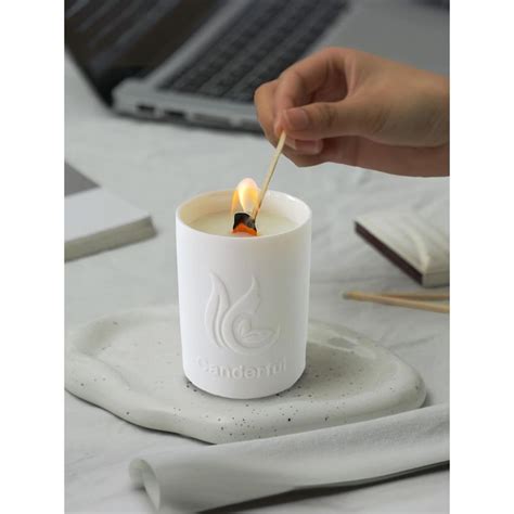 Buy Ekhasa Green Branch Mangolia Scented Candle (White) Online