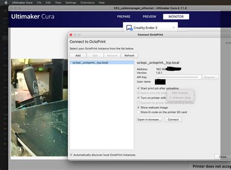 Cura OctoPrint Connection plugin - #368 by CleanerThanStock - Plugins ...