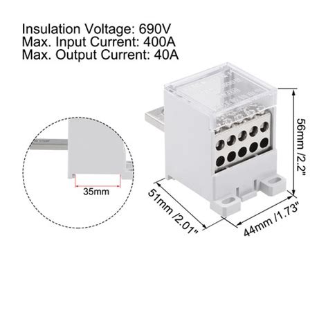1 In 10 Out Terminal Blocks 400A Distribution Block India | Ubuy