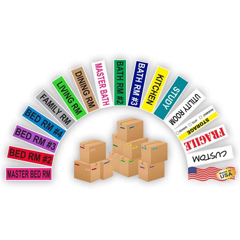 Buy Kenco Color Coded Moving Labels - Full Box Pack - Includes Fragile ...