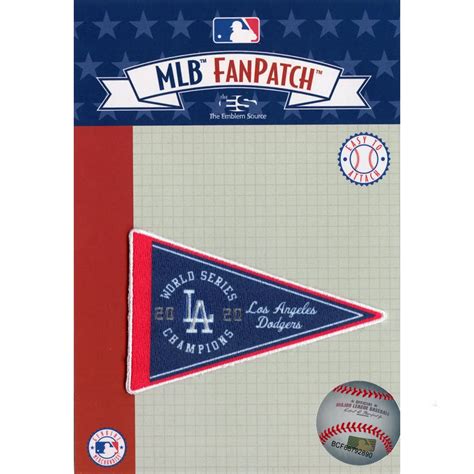 2020 MLB World Series Champions Los Angeles Dodgers Pennant Patch ...