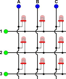 Image result for 3X3 LED Matrix Arduino Code