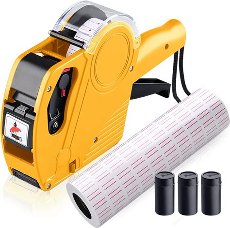 Amazon.com : MX5500 8 Digits Price Tag Gun, Price Gun Kit with 3 Ink ...