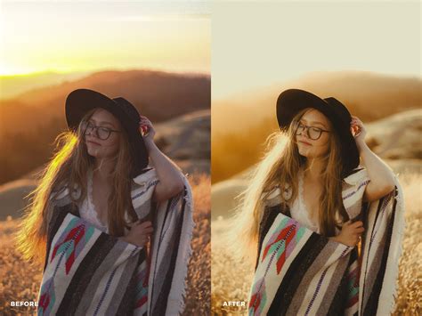 10 Golden Hour Lightroom Mobile & Desktop Presets, Warm Presets ...