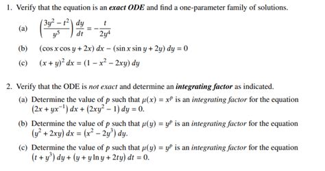 Exact Ode Example 的图像结果