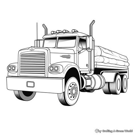 Free Printable Truck Color Pages for Kids
