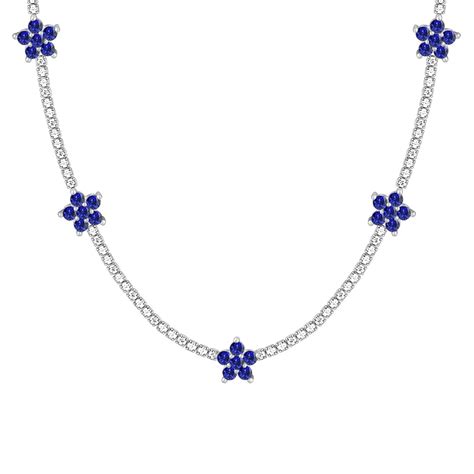 GIVA 925 Silver Blue Floral Necklace| Pendant to Gift Women & Girls ...