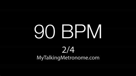 Talking Metronome - 2/4 time @ 90 BPM (Beats Per Minute)