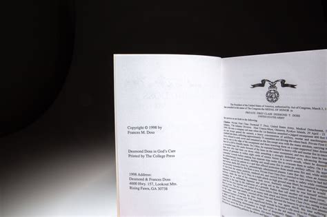 Desmond Doss: In God's Care; The Unlikeliest Hero And Congressional ...