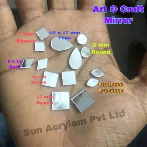 Craft Materials - Mini Mirror Craft Mosaic from Ahmedabad