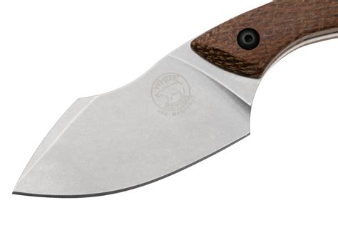White River Knives Apex WRSS-APX-BNA Stonewashed Magnacut, Natural Burlap Micarta, jachtmes ...