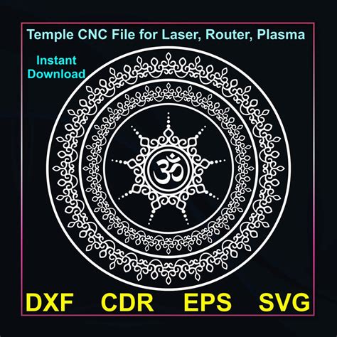 Buy Temple Back Panel CNC File, Wall Hanging, Partitions, Stencil ...