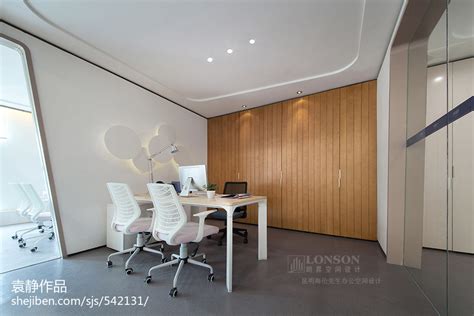 255平米办公室装修案例_效果图-简约办公室-意辰装饰
