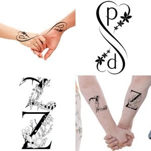 Ordershock PZ Name Letter Tattoo Waterproof Boys and Girls Temporary ...