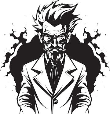 Invention instinct iconic logo design discovery domain scientist symbol ...