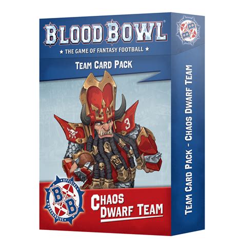 Blood Bowl: Chaos Dwarf Team - Card Pack - Boardgames.ca