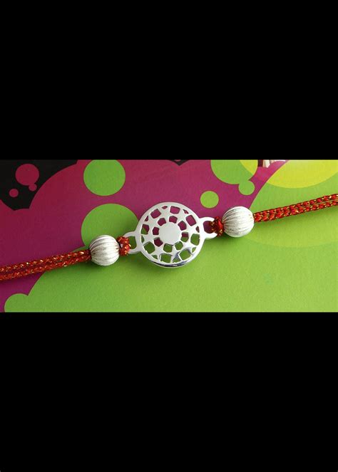 Get Silver Plated All Over Star Rakhi at ₹ 410 | LBB Shop