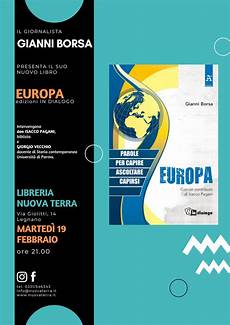 libreria nuova cultura la libreria nuova terra presenta il libro di gianni borsa libreria nuova cultura la libreria nuova terra presenta il libro di gianni borsa
