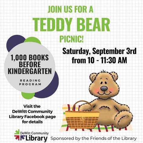 1,000 Books Before Kindergarten Teddy Bear Picnic :: DeWitt Community ...