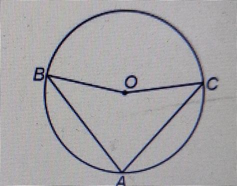 In the given figure, AB and AC are the chords of a circle, if angle AOC ...