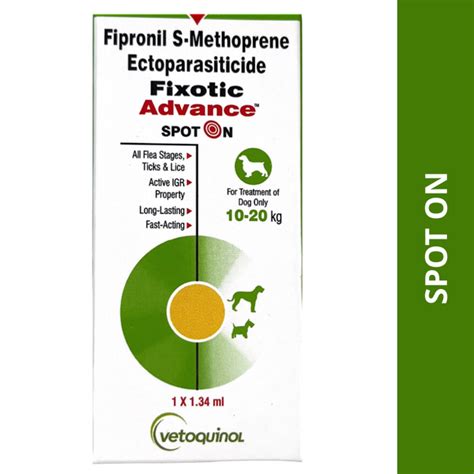 Vetoquinol Fixotic Advance Spot-On: Effective Flea & Tick Treatment for ...