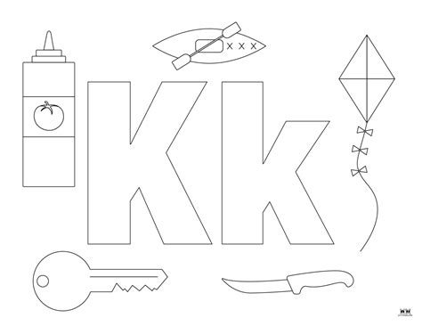 Coloring Pages Of The Letter K