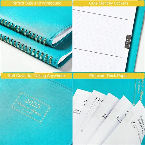 Buy 2023 Planner - 2023 Planner Weekly and Monthly with Leather Cover ...
