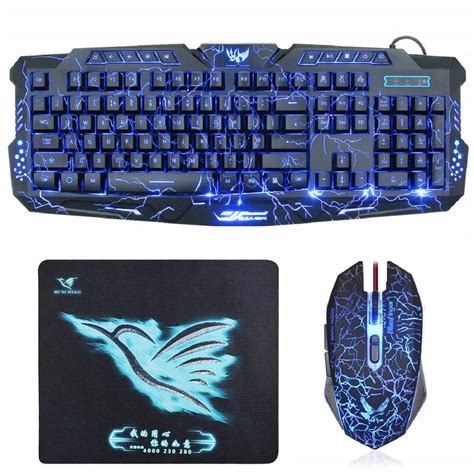 Buy MFTEK KM400 Colour Changing Wired Gaming Keyboard Mouse and ...