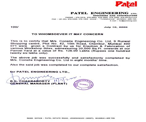 Consite Engineering co. Ltd.