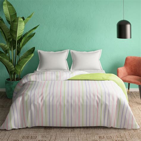 Buy PORTICO Marvella White Printed Cotton Queen Size Bed Comforter ...