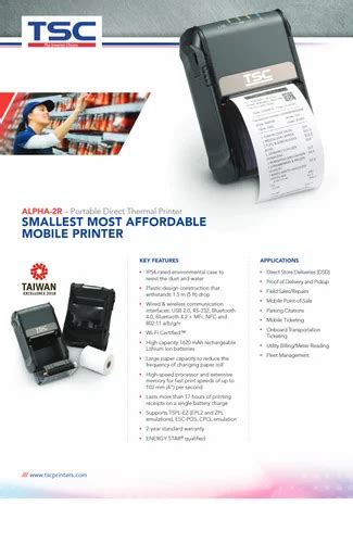 TSC PRINTER - TSC DA200 Printer Trader - Wholesaler / Distributor from ...