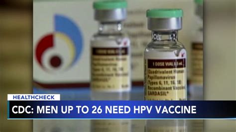 HPV vaccine now recommended for men through age 26 - 6abc Philadelphia