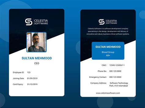 Template For Id Card Free Download