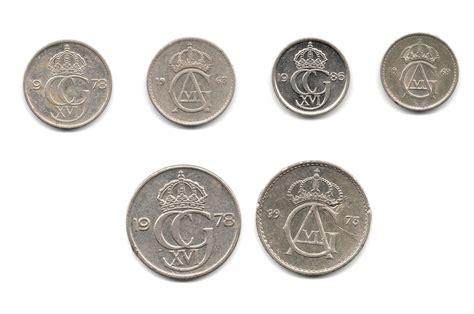 Sweden 6 Set Ore Sverige Coin – Banknotecoinstamp
