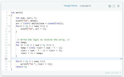 Array Reversal in C HackerRank 的图像结果