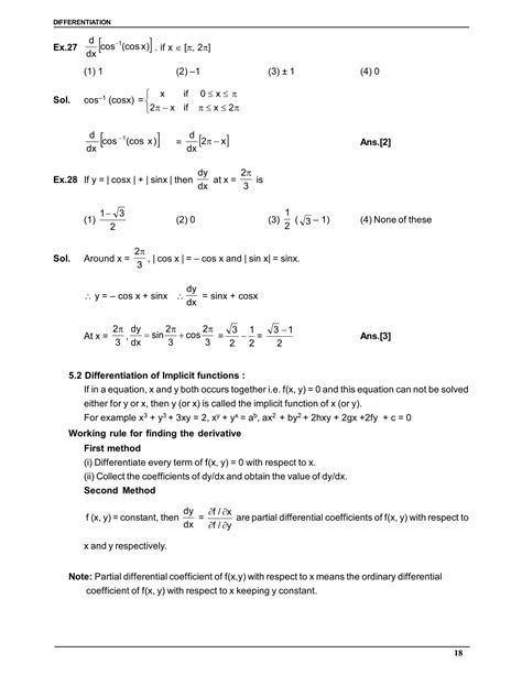Continuity and Differentiability Class 12 Notes for IIT JEE