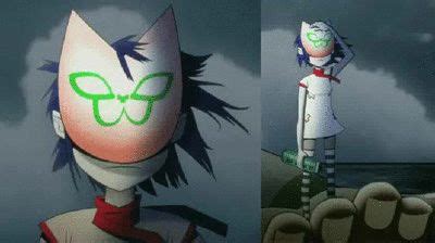 Noodle Plastic Beach on Make A Gif | Plastic beach, Gorillaz, Gorillaz ...