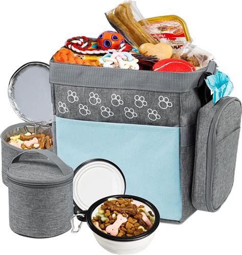 Amazon.com: CLAWIST Dog Travel Bag with Treat Pouch, Airline Approved ...