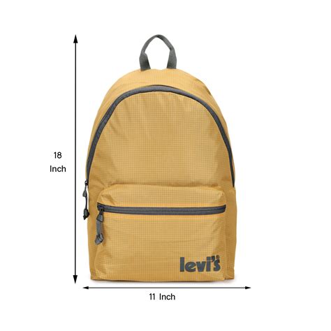 Men's Mustard Yellow Solid Backpack – Levis India Store