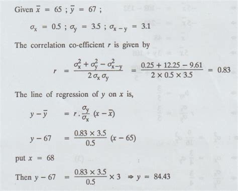 Regression: Example Solved Problems - Two dimensional random variables