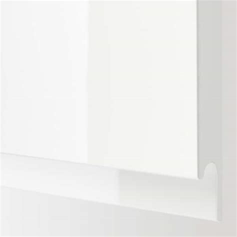 METOD wall cabinet with shelves, white/Voxtorp high-gloss/white ...