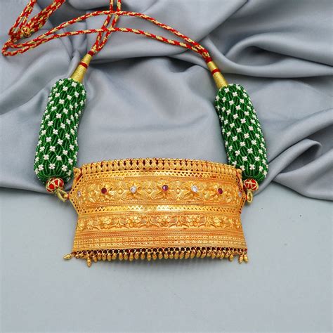 22k yellow gold Necklace (aad) traditional Indian Handmade Jewelry for ...